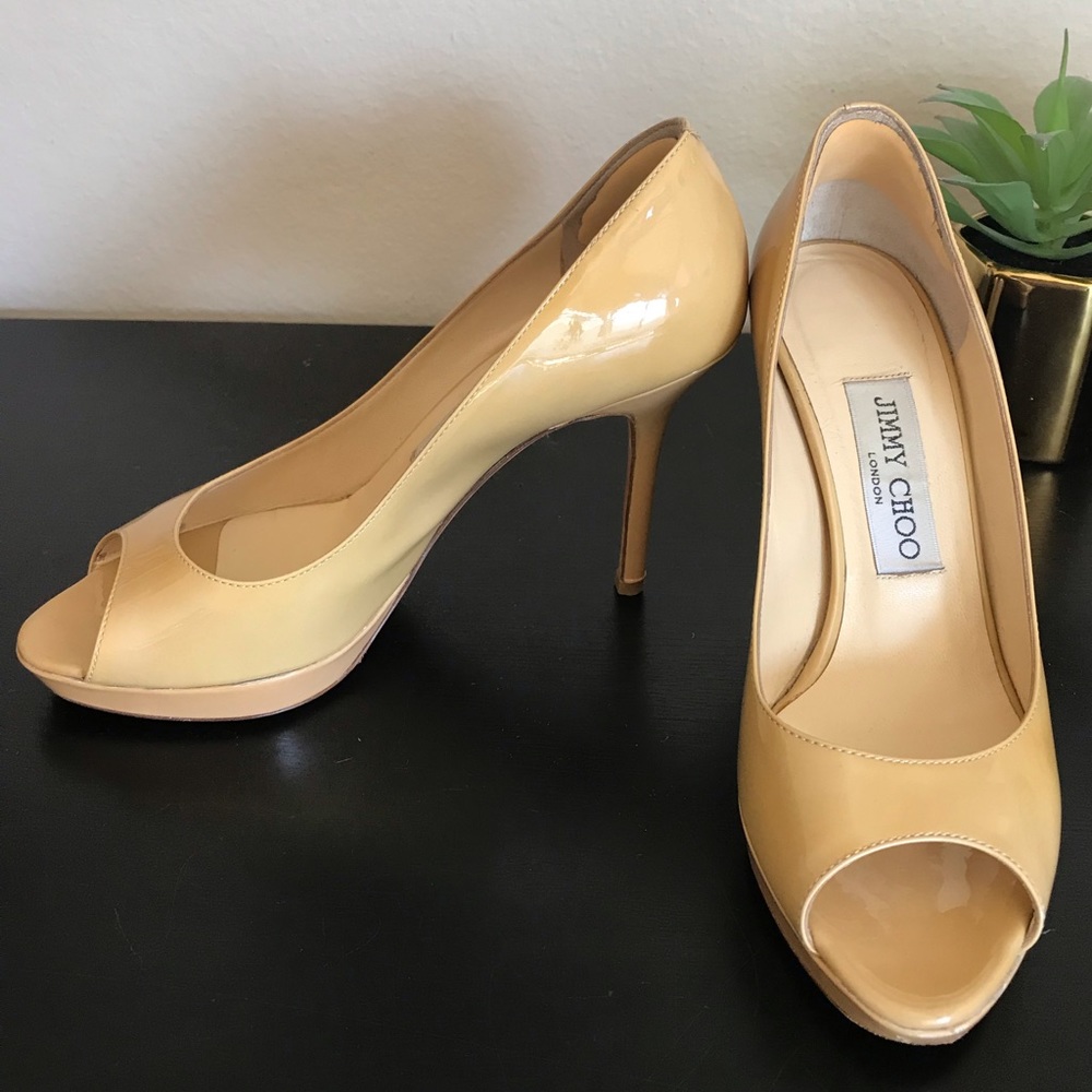 Jimmy Choo Patent Leather “Luna” Pumps Heels